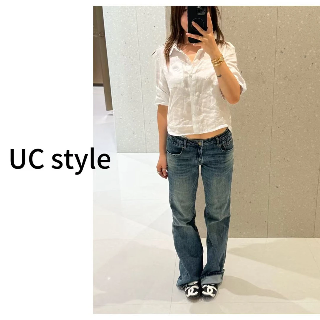 【UC STYLE】UC05低腰牛仔裤主播穿M码