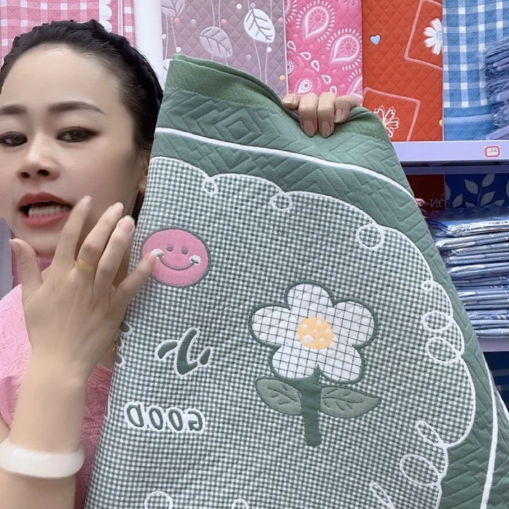 棉绿色小幸福纯棉