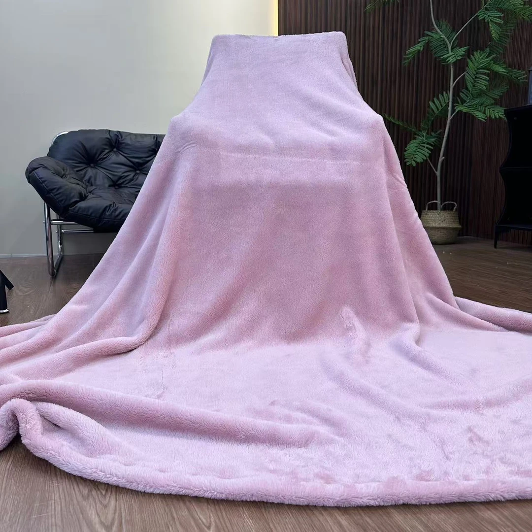 A01（200 230cm)保暖毯子加绒毛毯铺床午睡盖被珊瑚绒毯法兰绒加