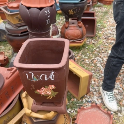 紫砂花盆紫砂花盆盆景盆栽