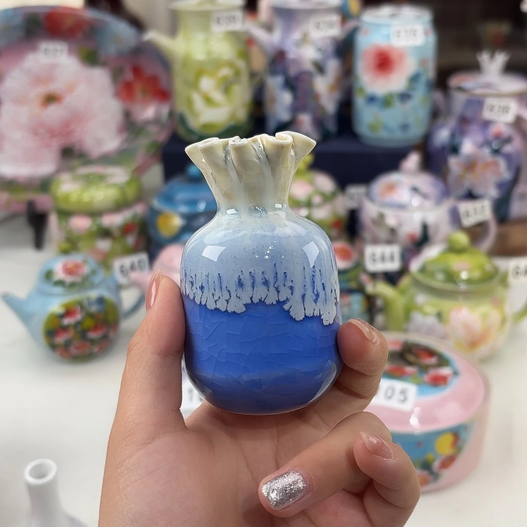 景德镇手绘高温釉下彩陶瓷茶具