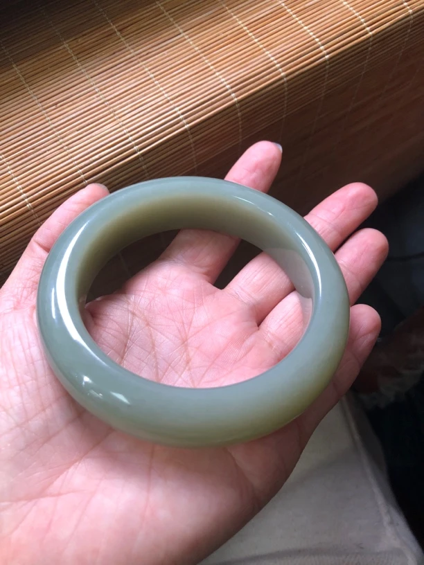 和田玉青白玉手镯62