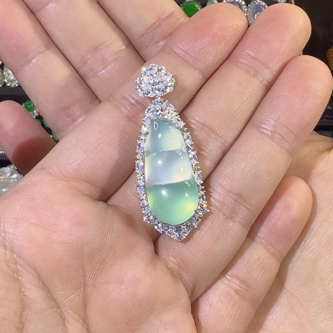 玛瑙/玉髓银S925镶嵌颈饰