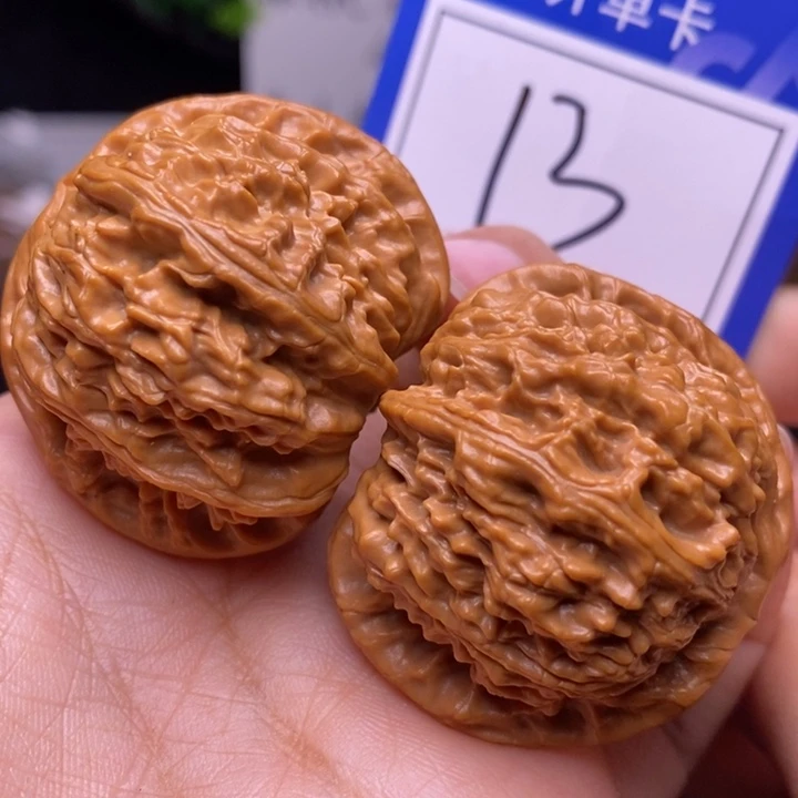 文玩核桃把件41球白13