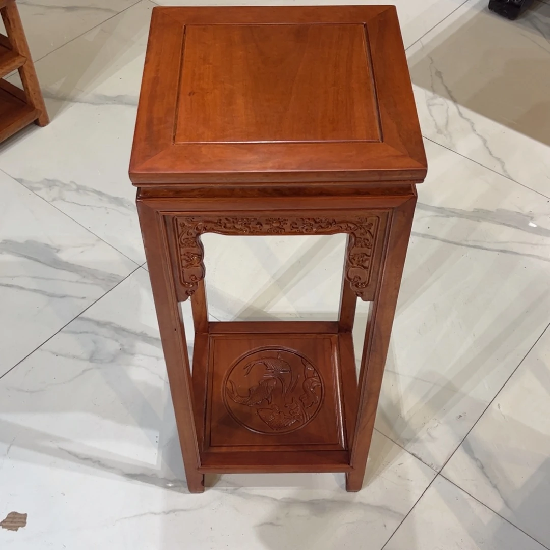 花梨木类成套家具80花架