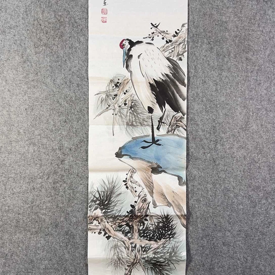 国画384 牡丹之花之叶的颜色和