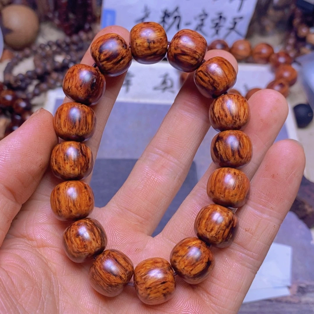 娇***巅降真香手串/手链海南红降1314芝麻留疤31克