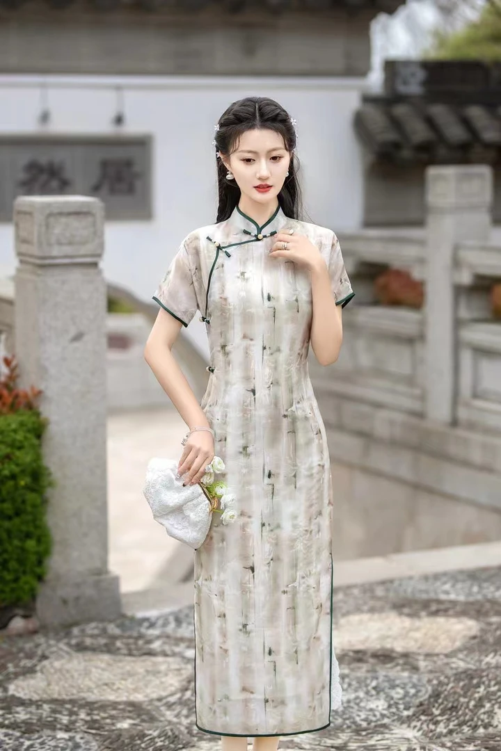 民国古法全开『雅艺』旗袍