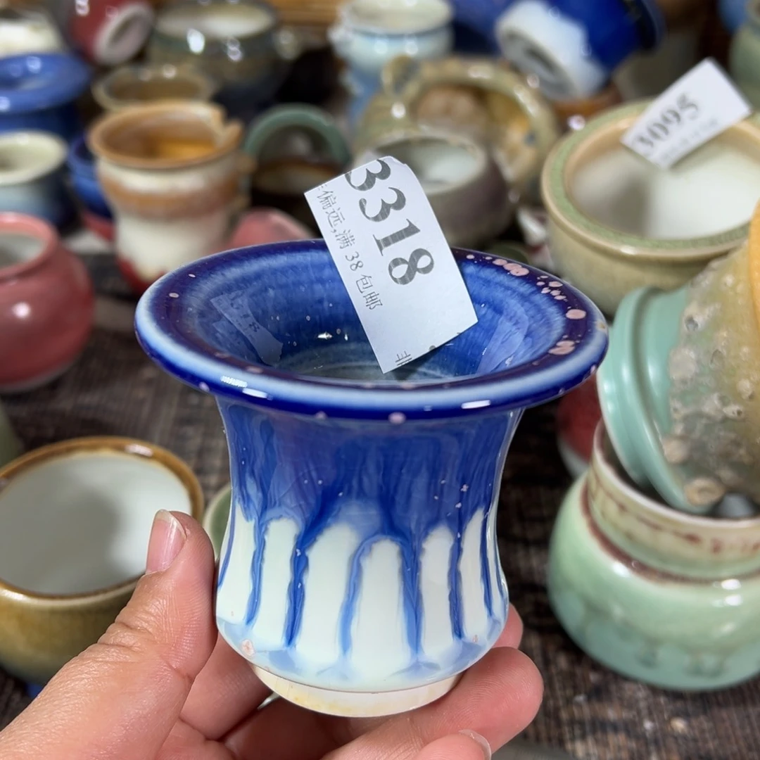 红陶景德镇手工花盆