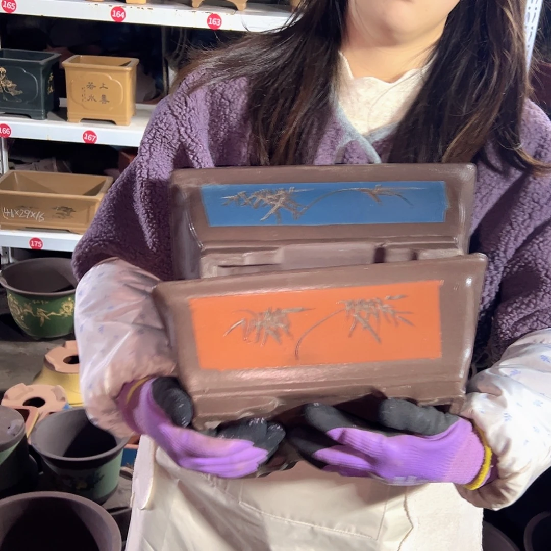 31红马槽+32蓝马槽花盆花盆花盆