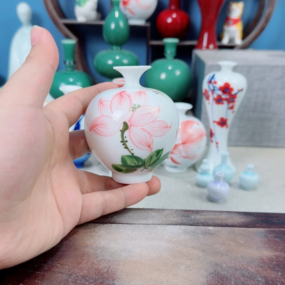 陶瓷手工小花器摆件