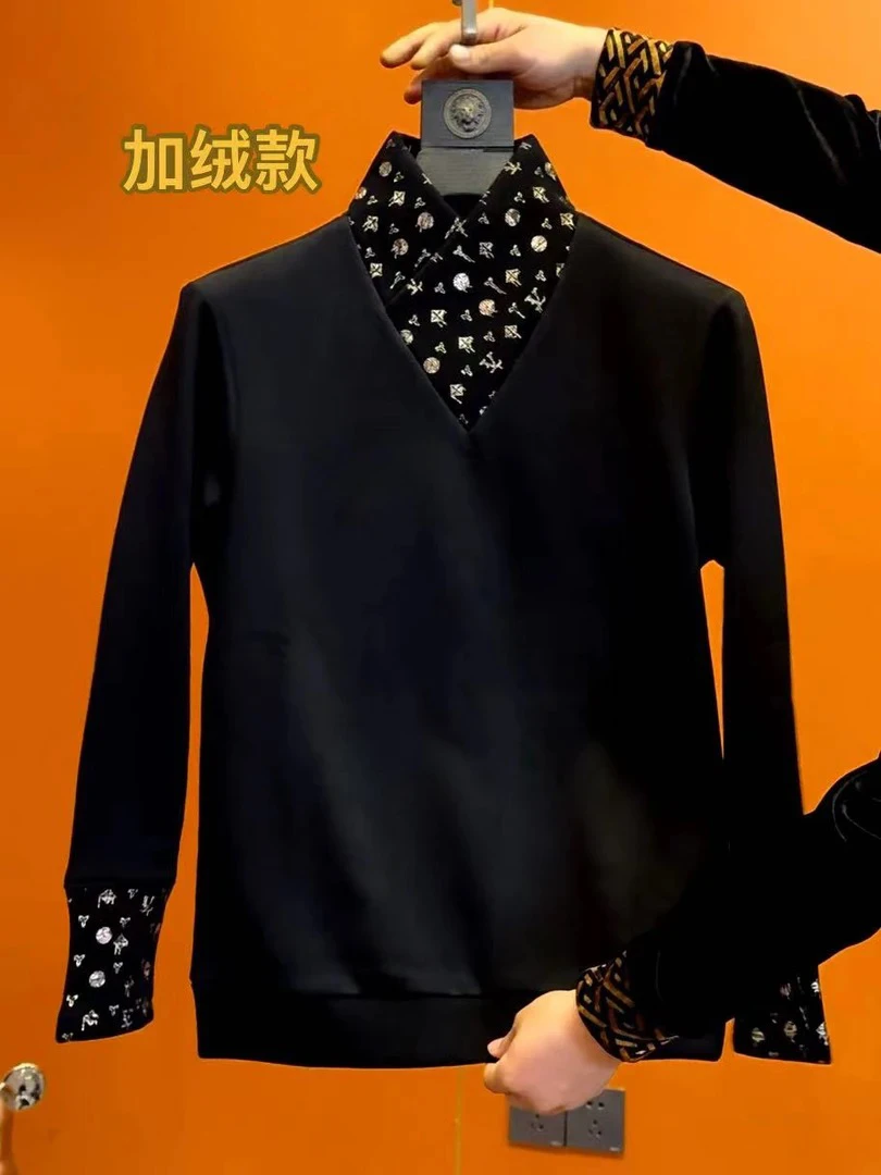 巾帼领秋冬款时尚高档男士卫衣款（加绒款）734
