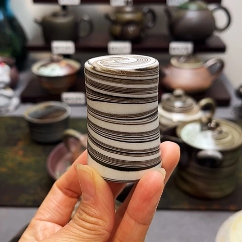 与***】茶盏景德柴烧茶具-纯手工茶具