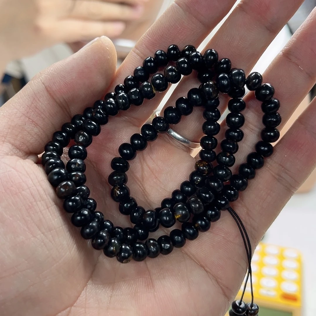 琥珀裸石未镶嵌6mm翳珀