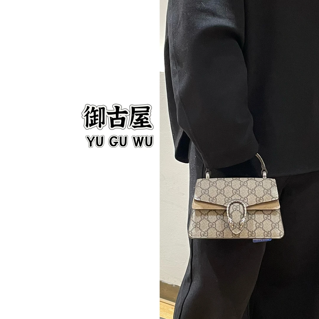 95新 GUCCI/古驰 御古屋/82770/手提迷你酒神斜挎包