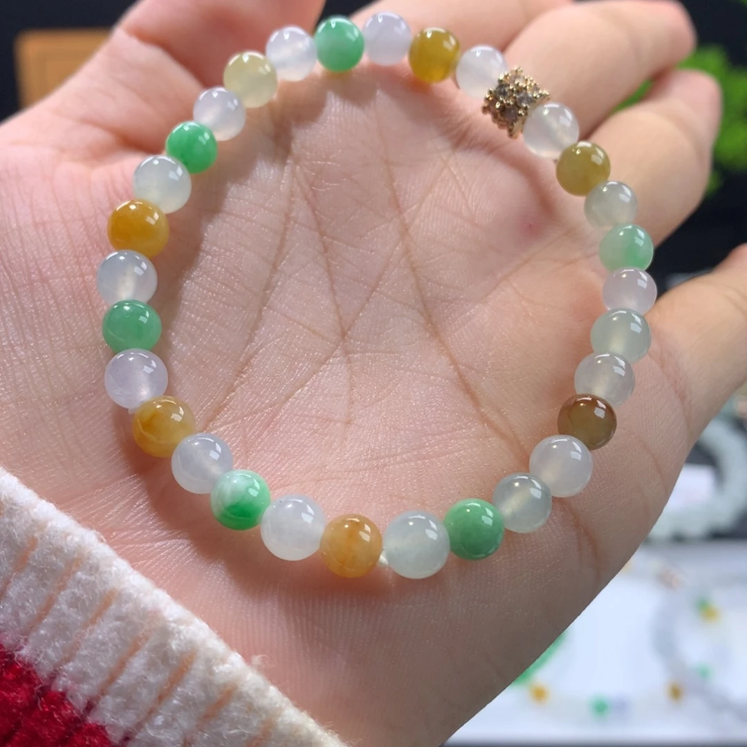 翡翠未镶嵌手链卡6