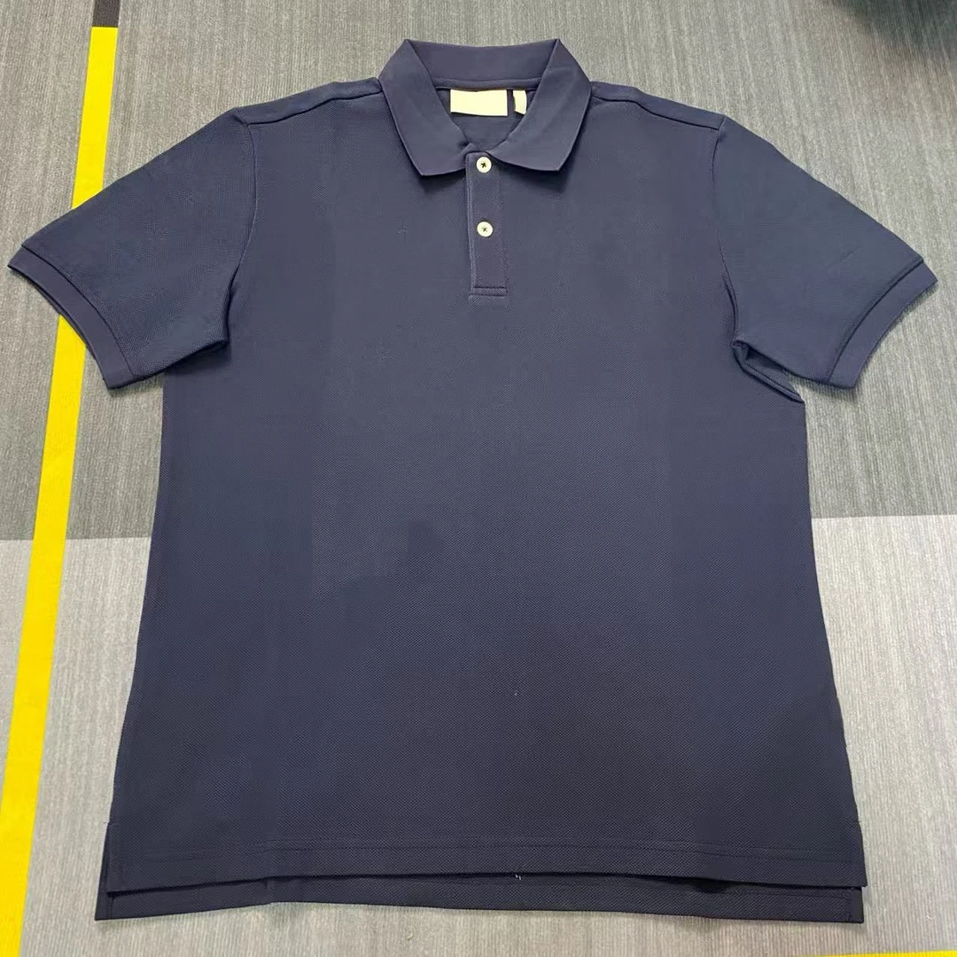 Sweet DD藏青色透气网眼休闲Polo衫