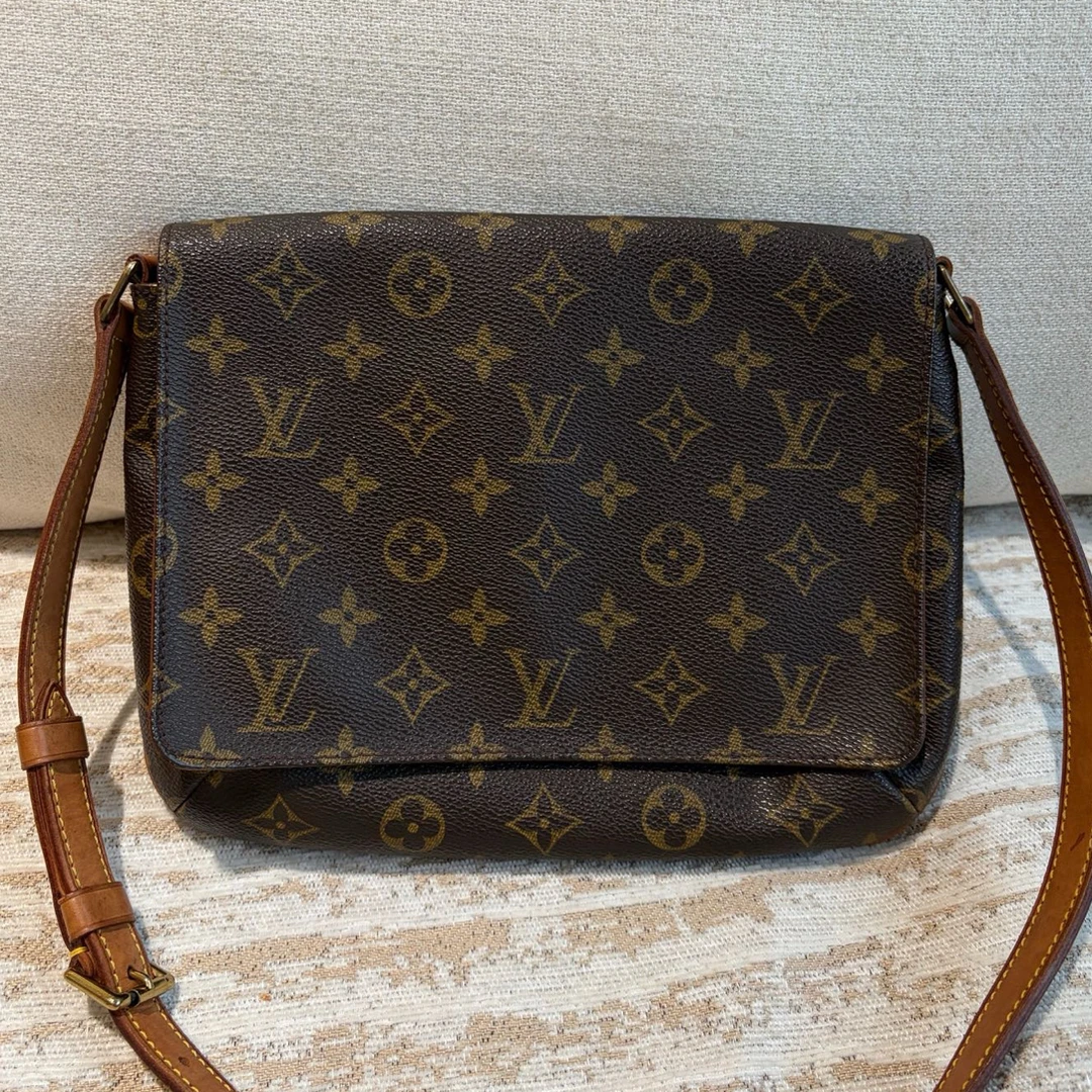 95新 LouisVuitton/路易威登 95新-老花横版王菲包单肩包