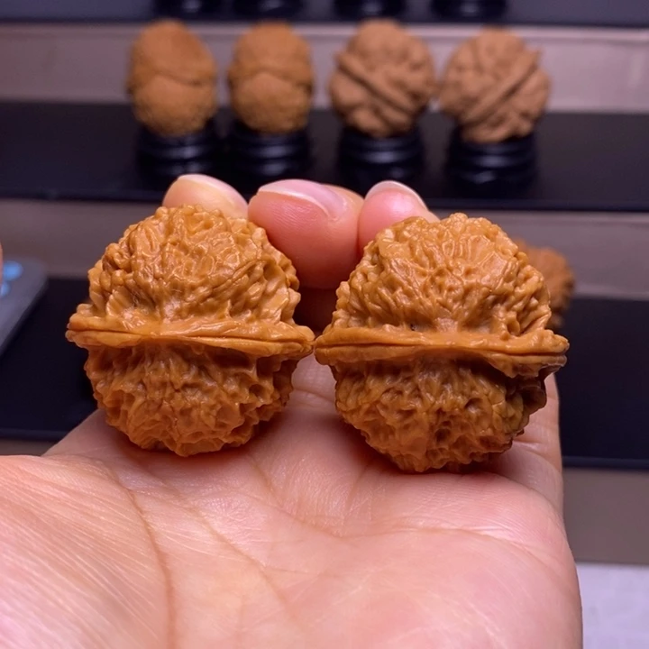 文玩核桃把件珊瑚绣球17