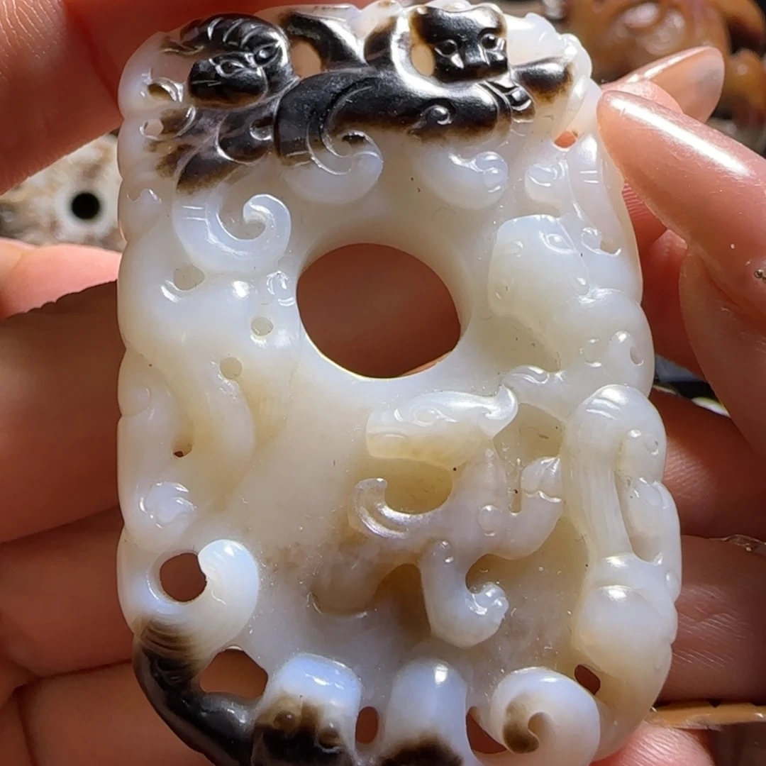 和田玉未镶嵌挂件