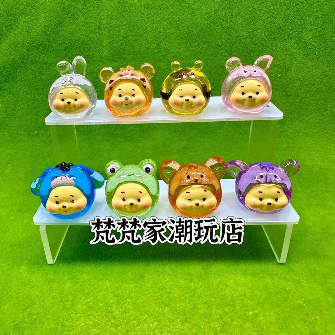 【高冰透细闪头套噗噗】现拆DIY树脂钥匙扣手工可爱摆设摆件家用
