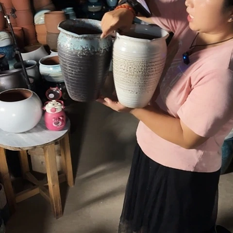 口17高24 两个盆子
