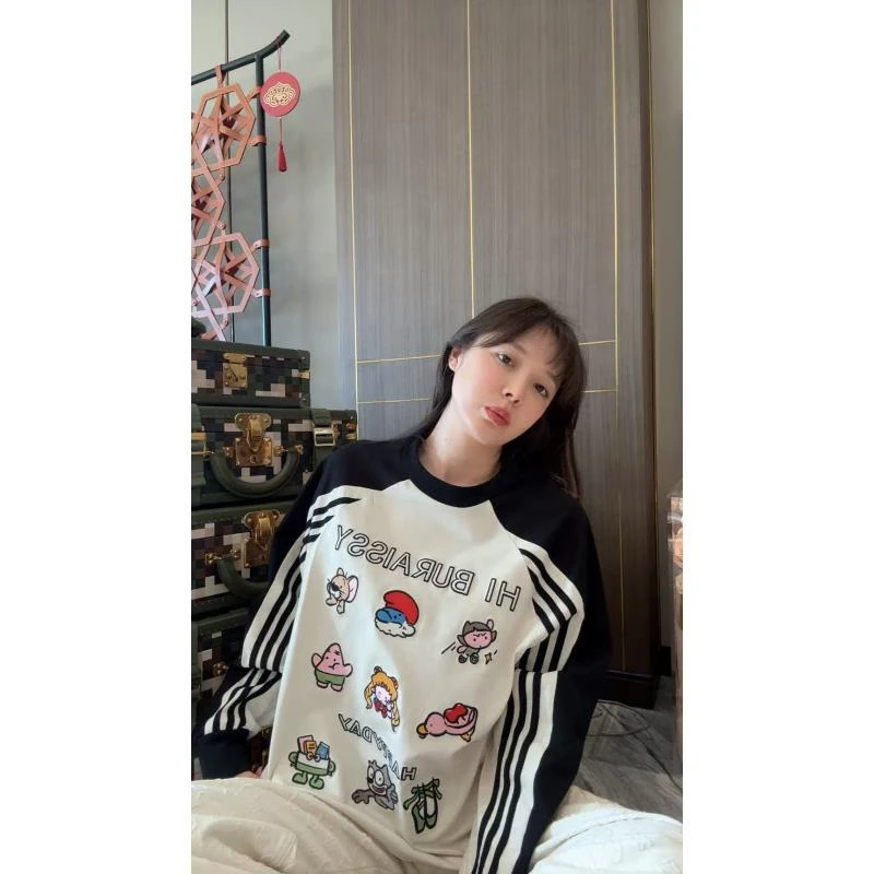 BETTER JOELAY-（直播）【欢乐小丸子】时尚T恤长袖卡通简约KH1590