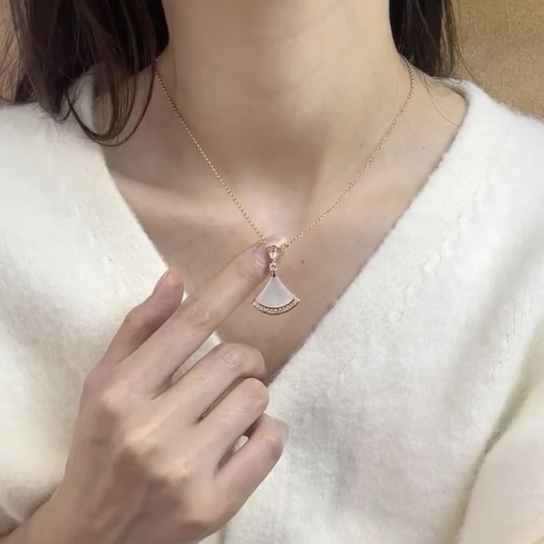 吊坠925银莫桑石 【裙子项链】裙子项链时尚轻奢简约气质