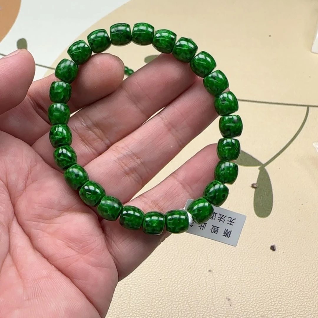 白玉菩提吊坠绿色824