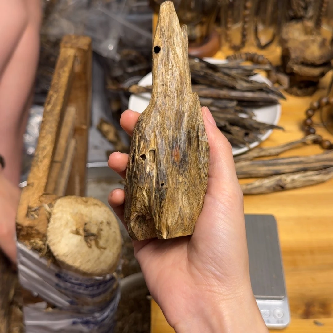 沉香沉香碎屑白棋块料69克