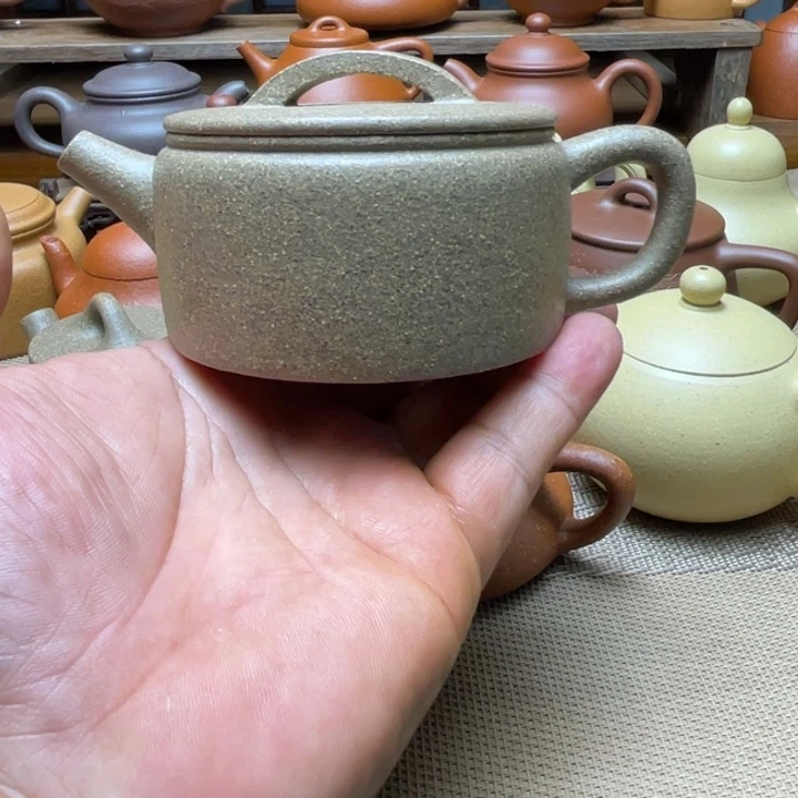 轻***松茶壶紫泥宜兴紫砂壶全手工制作