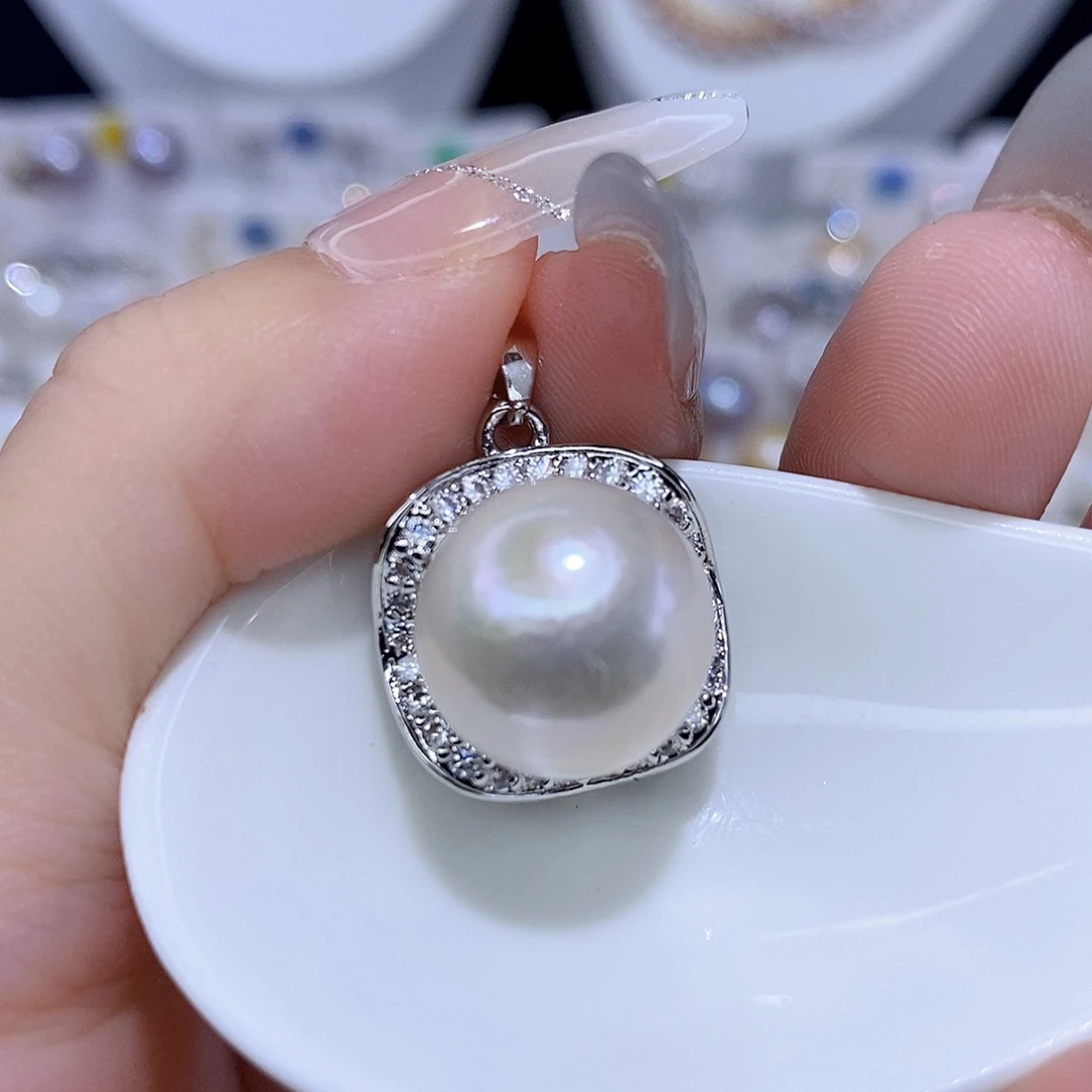 颈饰合金淡水珍珠