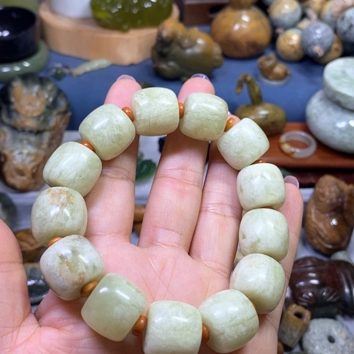 未镶嵌蛇纹石玉花玉卡17