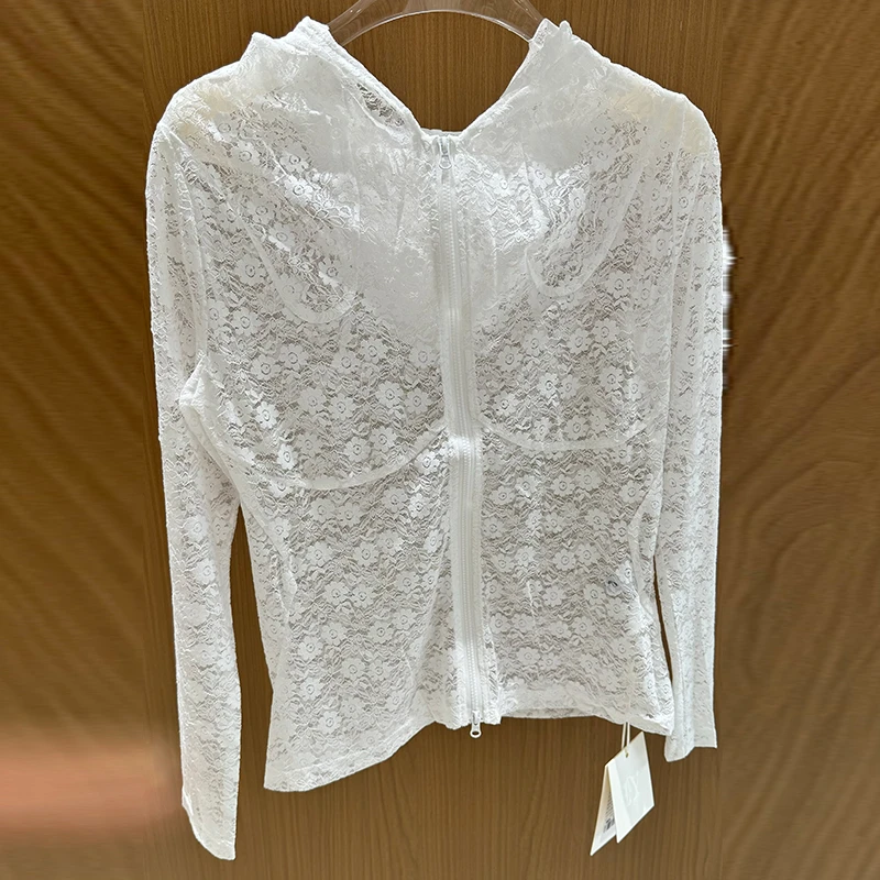 FIZZFLY | 25设计师品牌新款 25SS春季立体裁剪蕾丝连帽外套