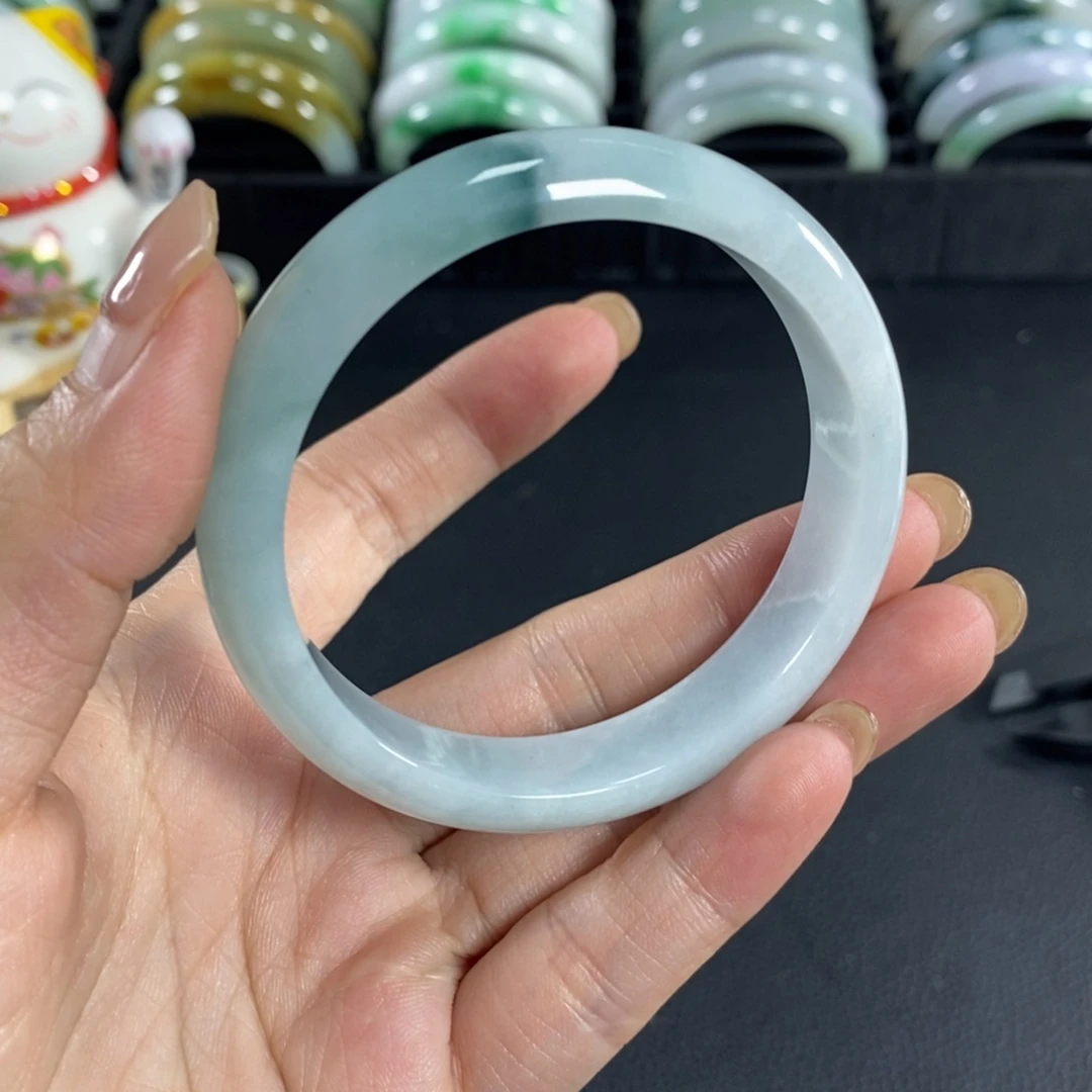 翡翠未镶嵌手镯天然翡翠手镯55