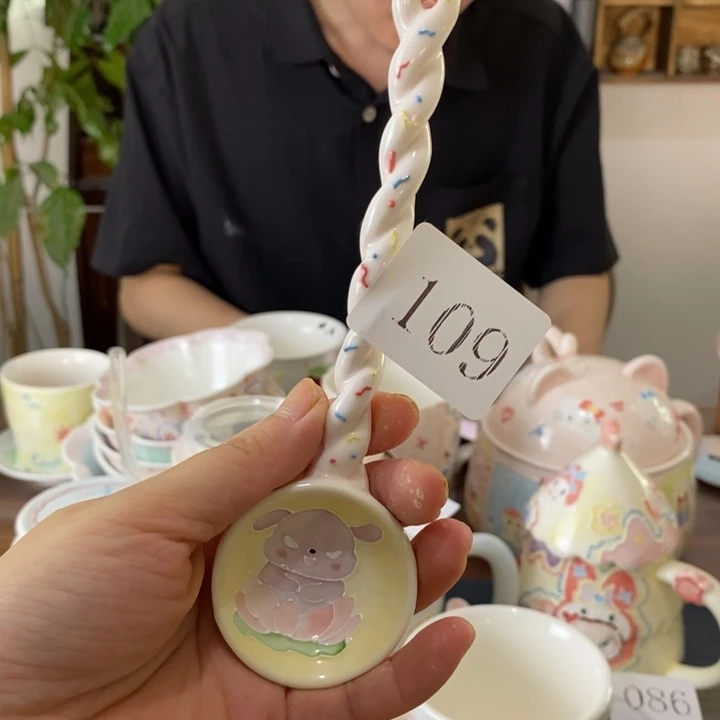 瓷片景德镇釉下彩手绘