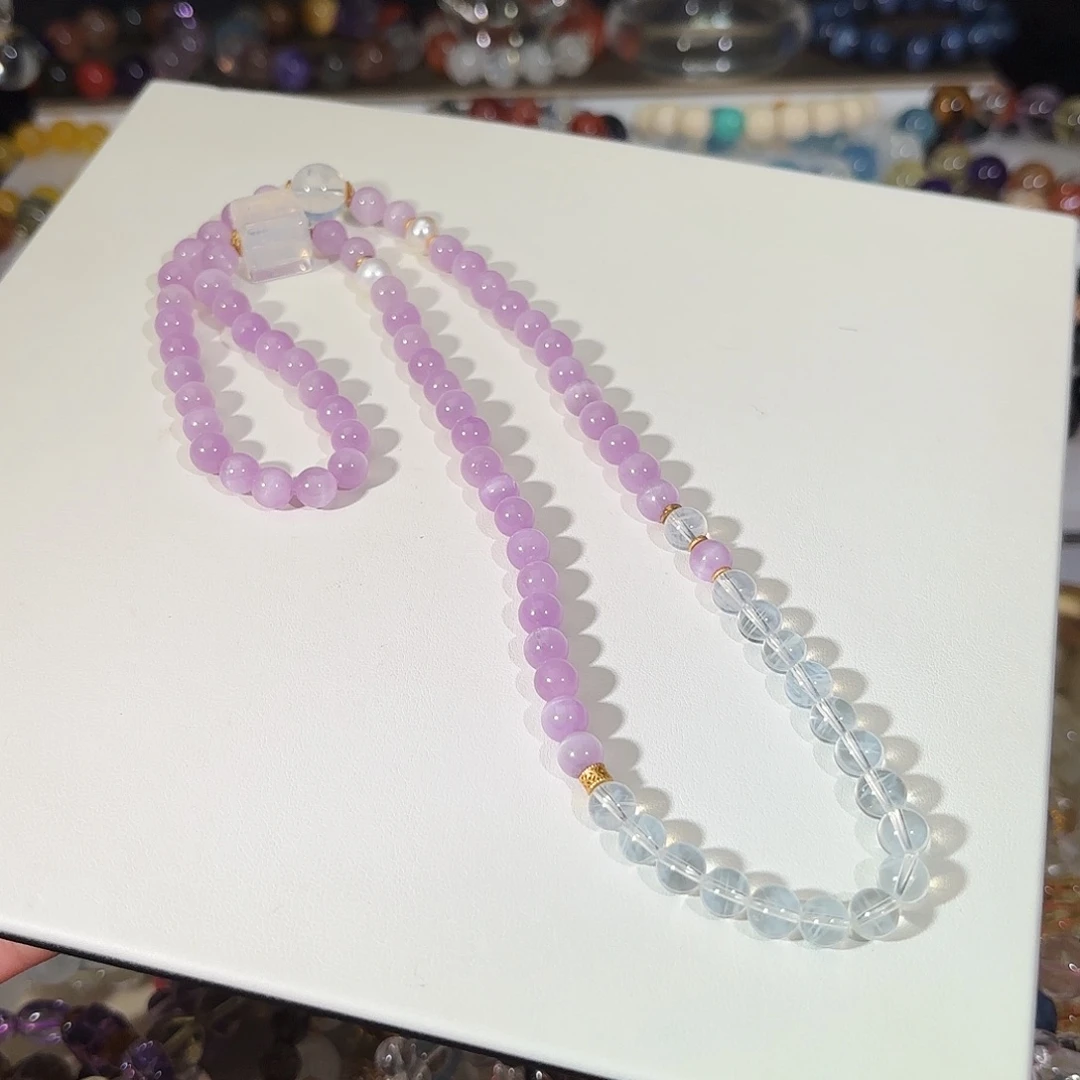 锂辉石未镶嵌三圈手链