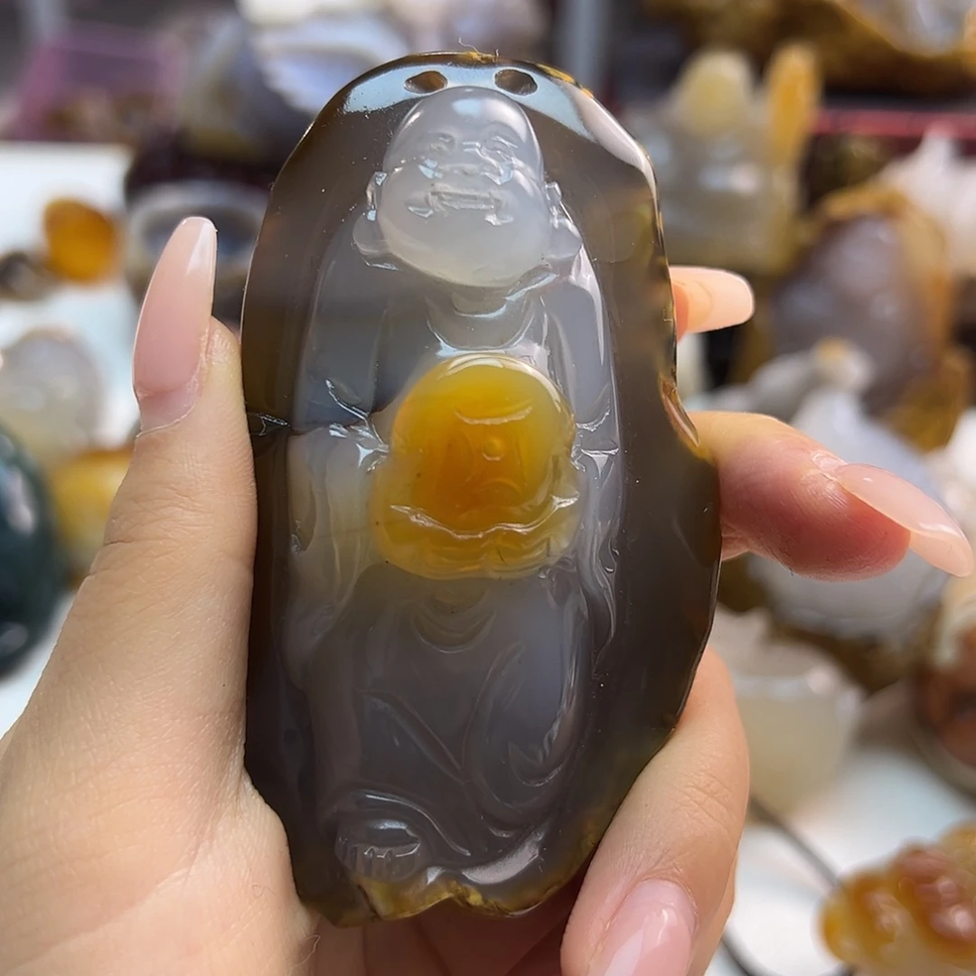 玛瑙/玉髓合金颈饰