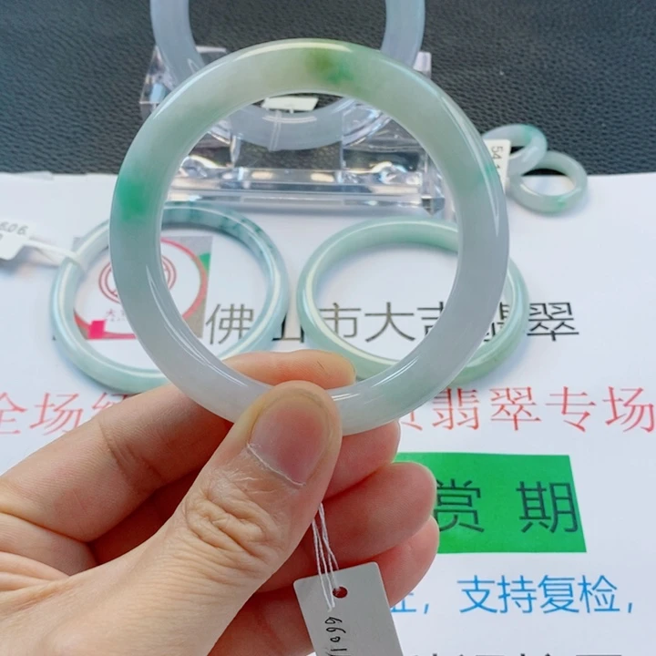 未镶嵌手镯翡翠美人条手镯52-53圈口