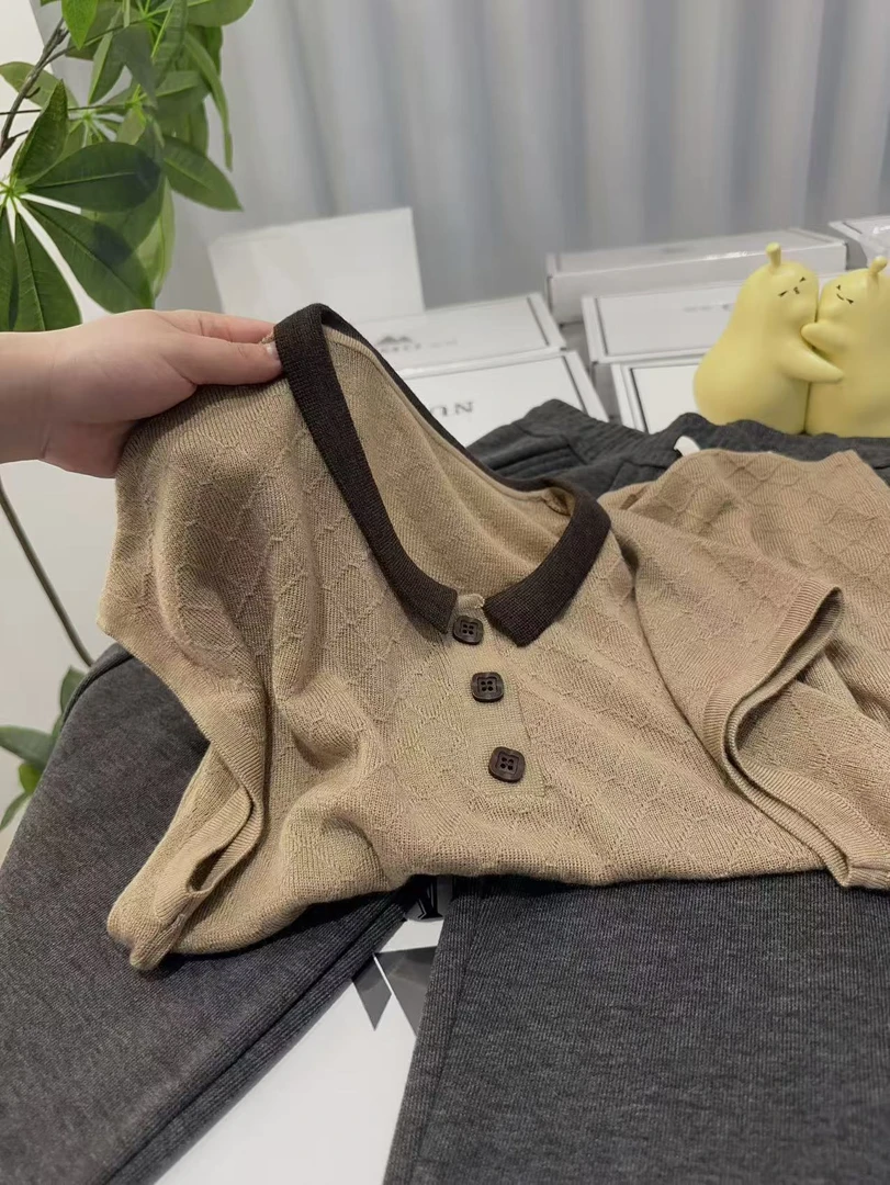 【短袖~卡布其诺】2025新款秋季套头针织衫A964