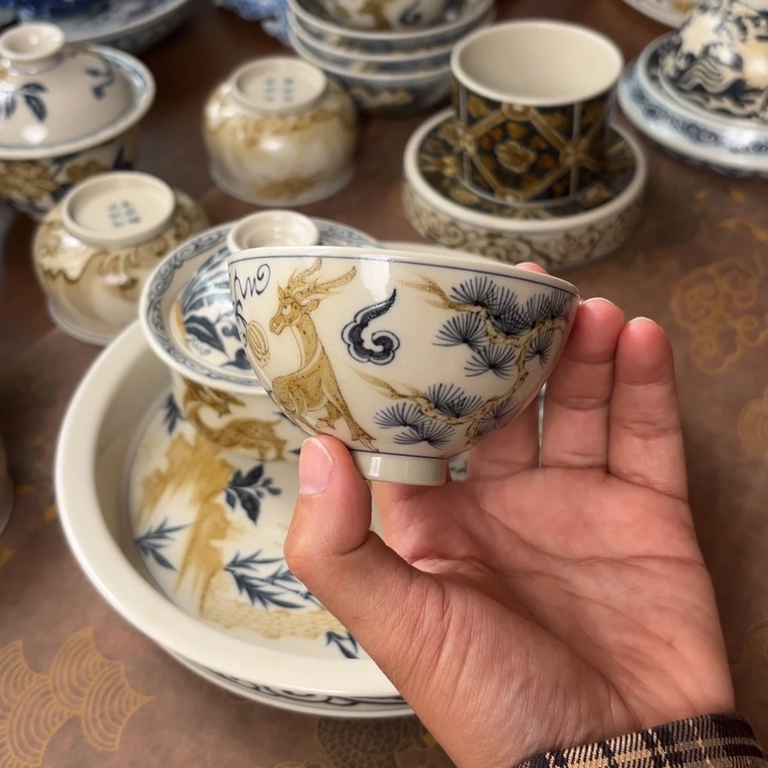摆件景德镇手绘茶器