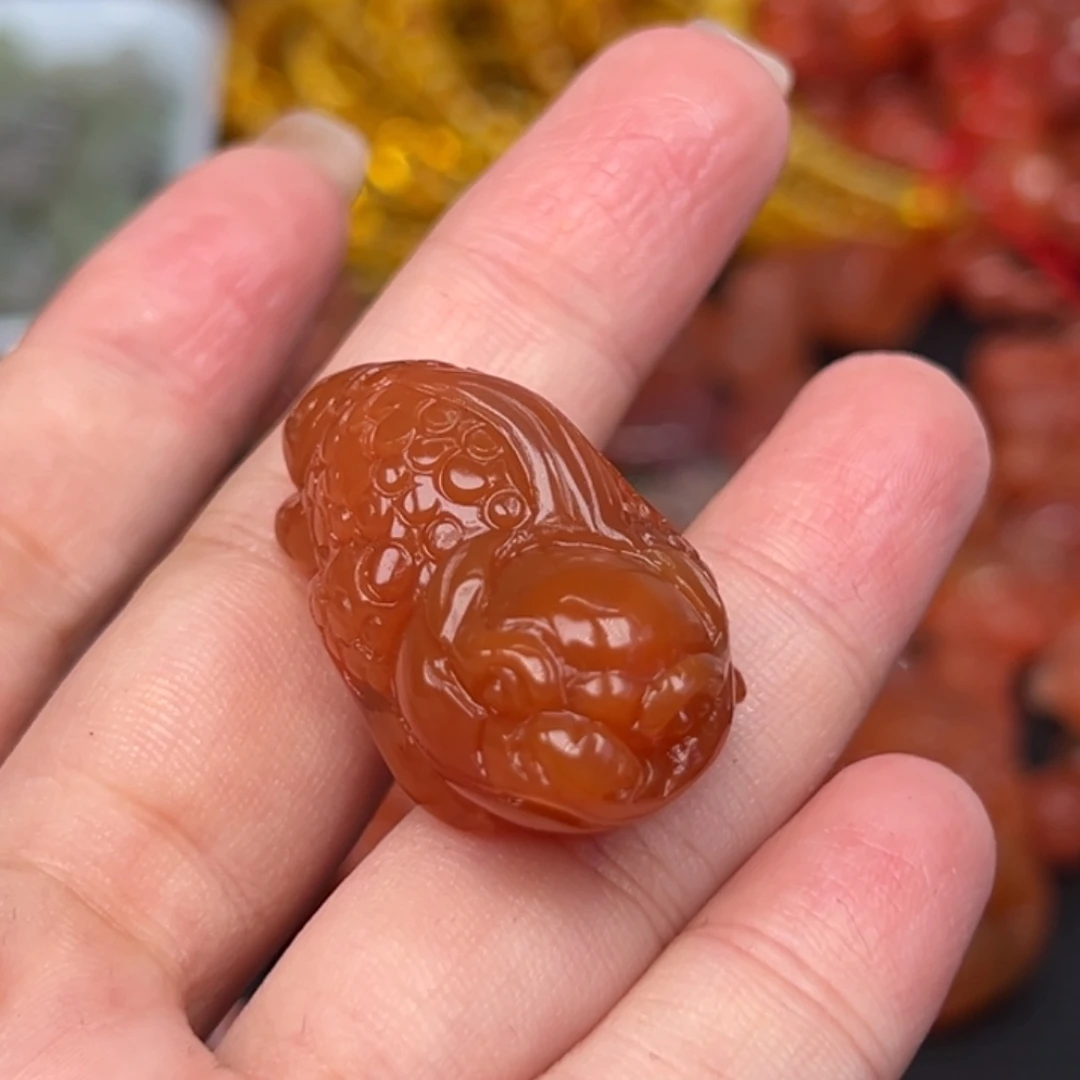 南红玛瑙未镶嵌吊坠(不含链)