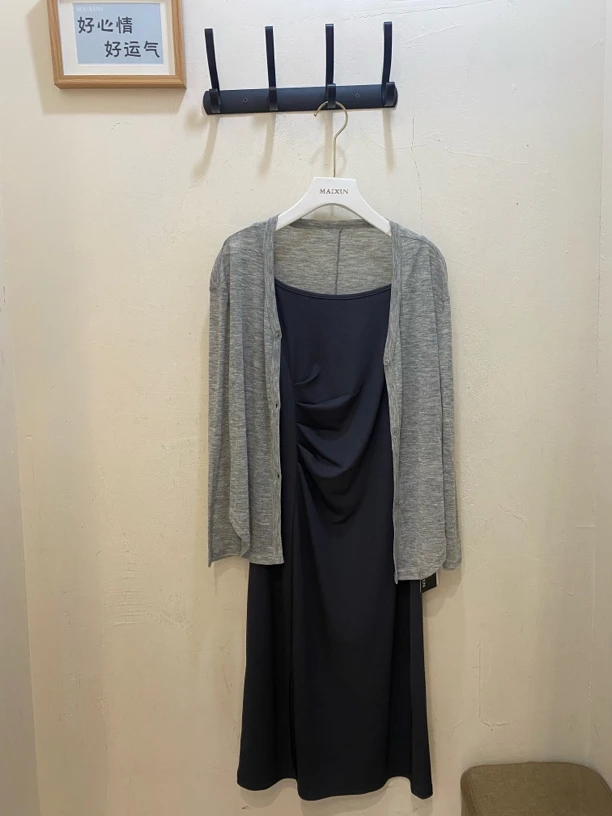 麦寻夏季防晒小衫长裙套装两件套tzqfq015