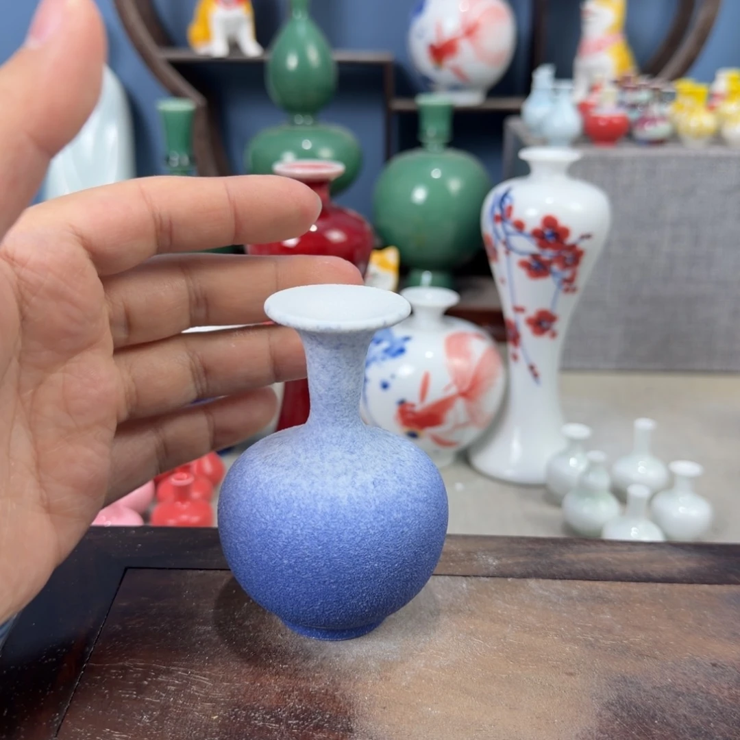 陶瓷手工小花器摆件