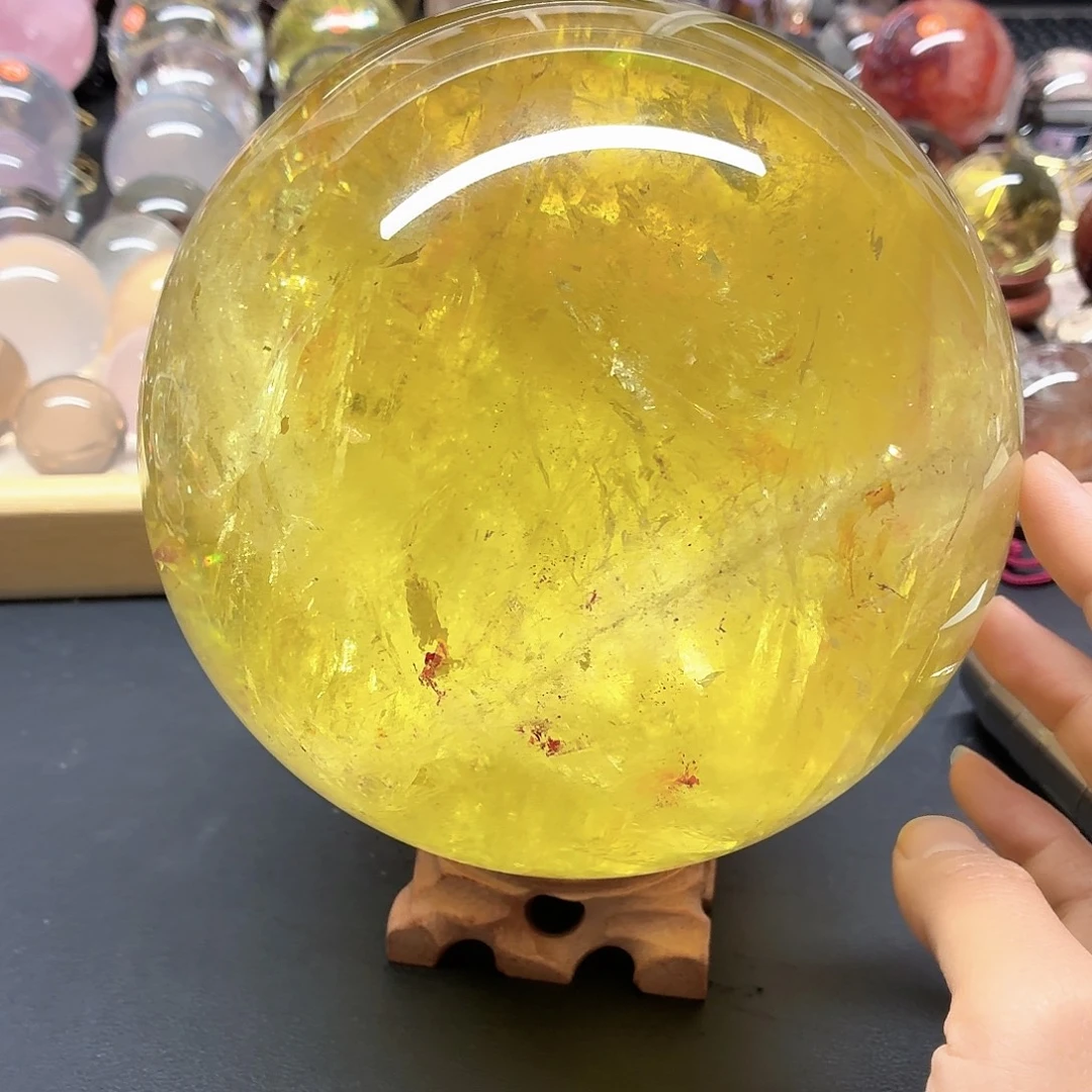 未镶嵌水晶珠宝半成品黄水晶15.6