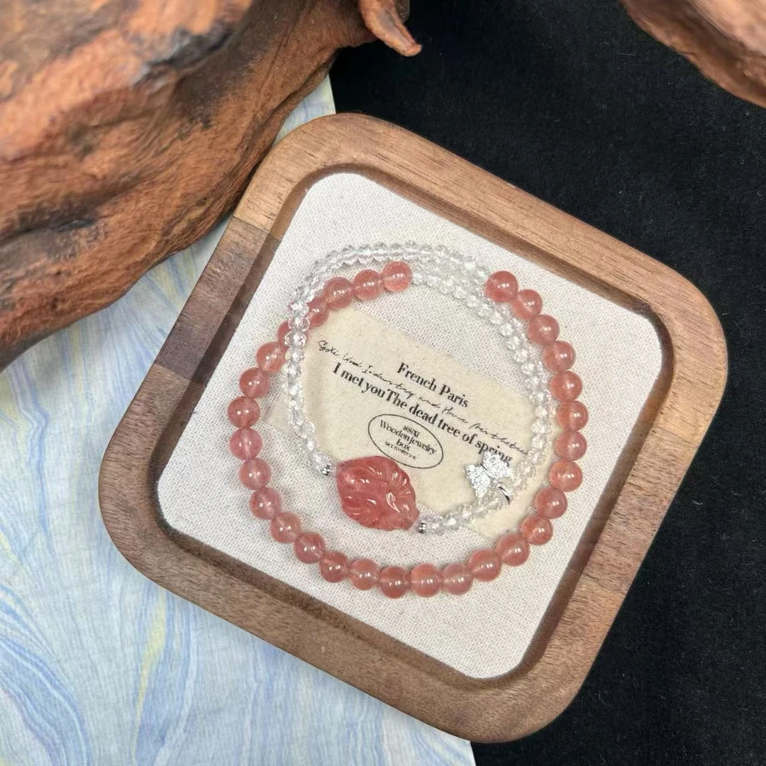 【百媚生】TGS天然水晶手串原创设计 K75