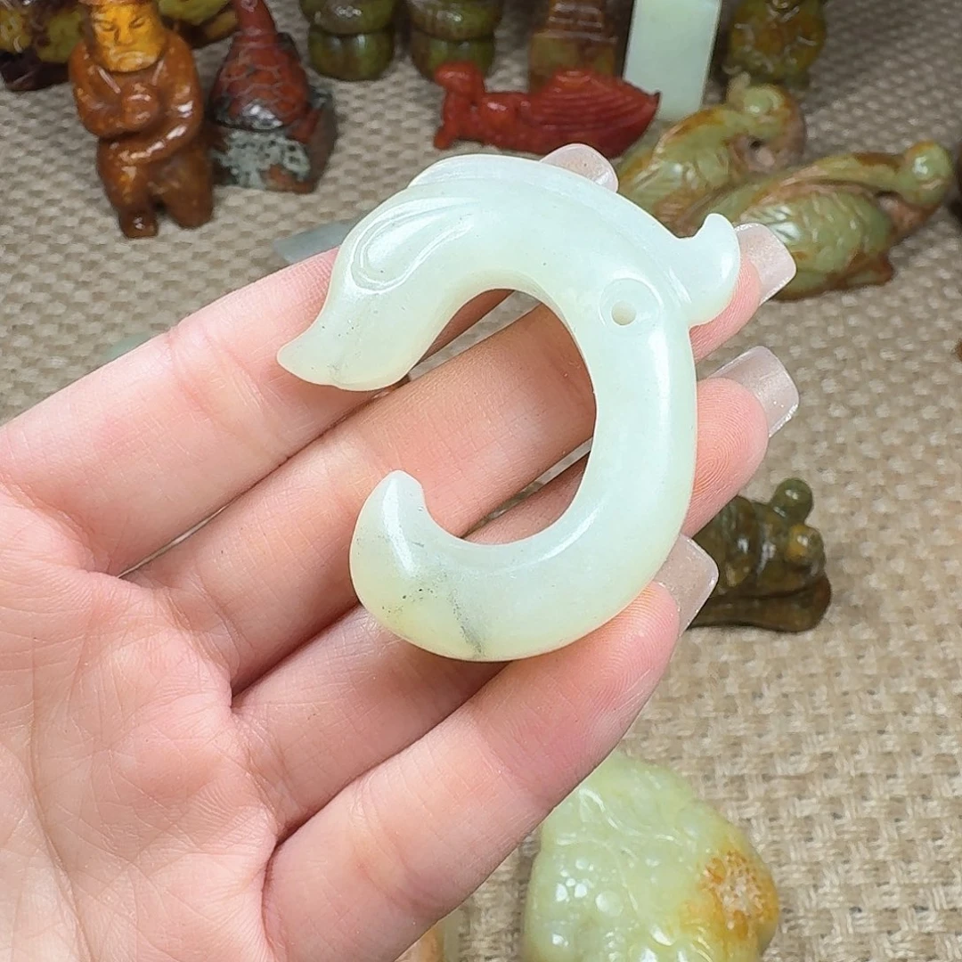 白玉菩提吊坠挂件