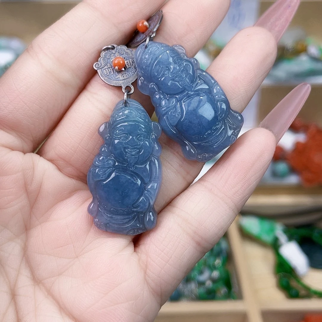 翡翠未镶嵌手链耳坠