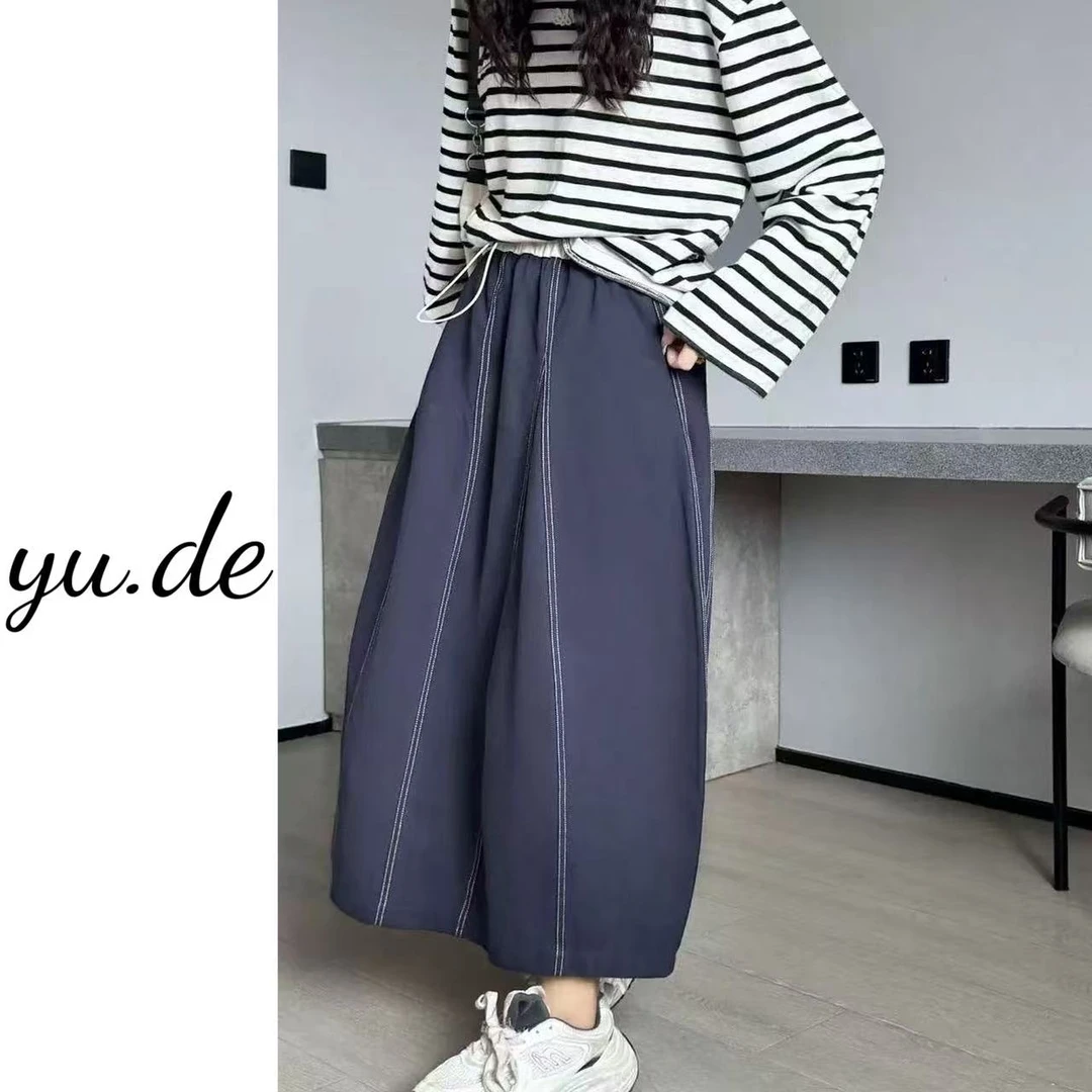 YD-[e*g日系花苞裙]春季新款日系休闲工艺花苞裙女长裙