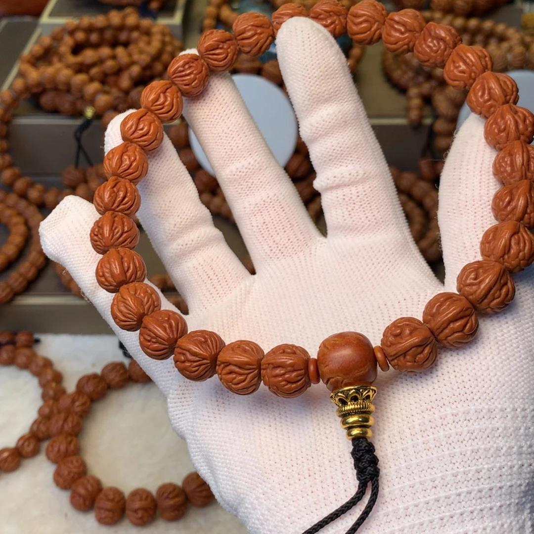 F***L手串桃核秦岭龙纹